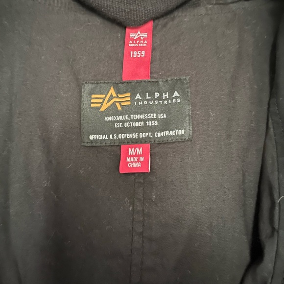 Alpha Industries US Defense Dept Contractor 1959  Military Utility Flight Jacket - Picture 5 of 11